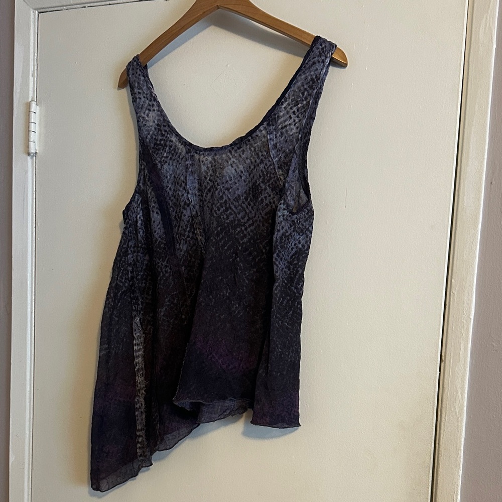 Free People Asymmetrical Purple Tank Top - Picture 3 of 3